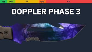 Survival Knife Doppler Phase 3 Wear Preview video