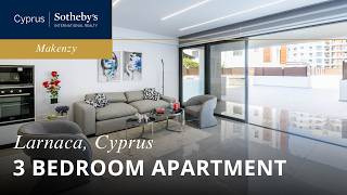 Brand New, Ground Floor with Garden, 200m from Mackenzie Beach: 3 Bedroom Apartment in Larnaca
