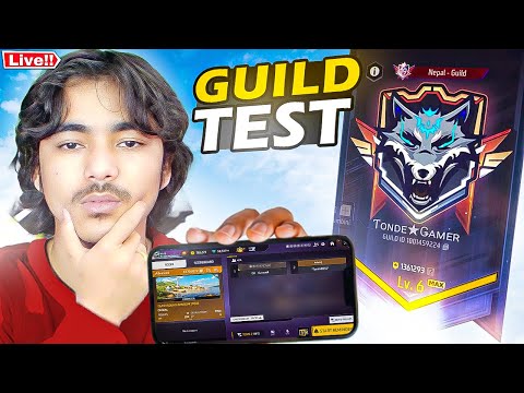 LIVE 🔴 Guild Test & Giveaway😍 #freefirelive #lakagaming #shortfeed