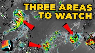Erin Weakens to Cat 2, But Atlantic Heats Up With More Systems