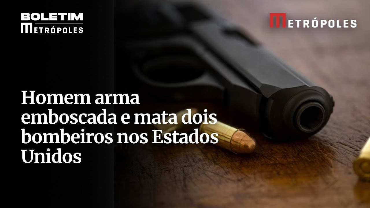 Homem arma emboscada e mata dois bombeiros nos Estados Unidos