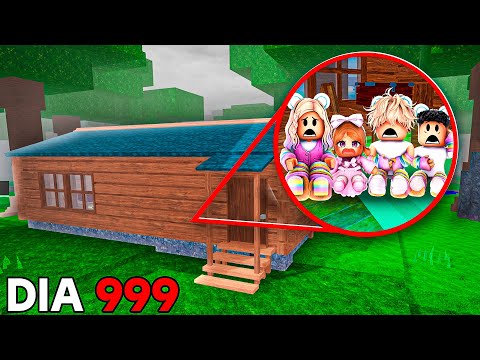 SOBREVIVENDO 99 NOITES NA FLORESTA EM UMA CABANA