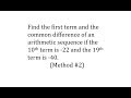 Arithmetic Sequences and Their Terms