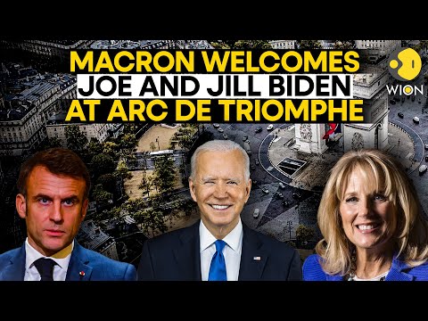 LIVE: Macron welcomes Joe and Jill Biden at Arc de Triomphe | Macron LIVE | Joe Biden LIVE | WION