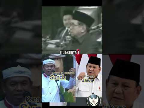 Pidato Gusdur tentang jawa dan sunda #gusdur #indonesia#prabowosubianto #kdm #kangdedimulyadi
