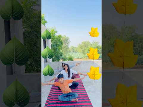 Hara patta pila patta challenge😳😂#shorts