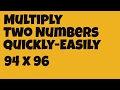 Multiplying Numbers Close to 100