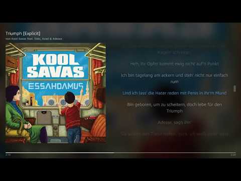 Triumph - Kool Savas feat. Sido, Azad & Adesse | Lyrics