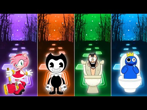 Amy Rose 🆚 Bendy Land 🆚 Skibidi Toilet 🆚 Rainbow Friends Toilet Coffin Dance Cover