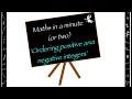 Ordering Positive and Negative Integers