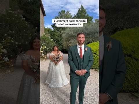 J’avais presque deviné 🫣 #mariage #weddingtrends #robedemariée