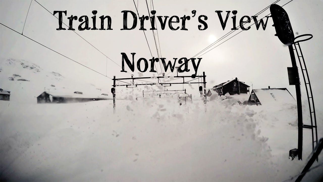 CABVIEW: Stormy winter conditions on the mountain pass (Bergen Line, Norway) - RailCowGirl
