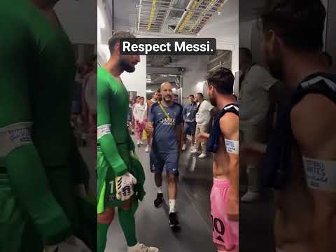 Messi and psg after the game.