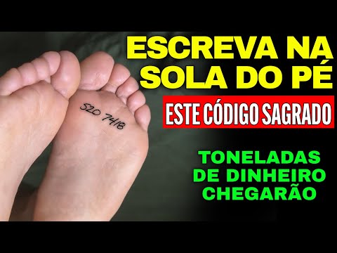 COLOQUE ESTE CÓDIGO DE GRABOVOI NO PÉ DIREITO DURANTE 24 HORAS E DEPOIS VEJA O QUE ACONTECE