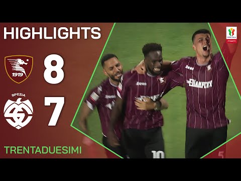 SALERNITANA-SPEZIA 8-7 | HIGHLIGHTS | TRENTADUESIMI | Coppa Italia Frecciarossa 2024/25