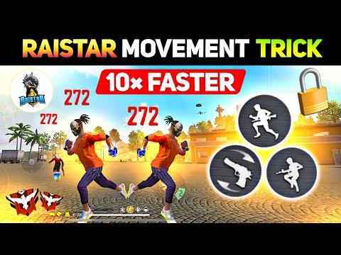 Raistar 10× Faster Movement + Headshot Trick in Mobile 💀| How To Increase Movement Speed | Free Fire