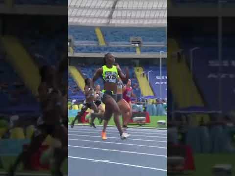 It’s all rhythm for Shericka Jackson 🇯🇲 #DiamondLeague 💎 #SilesiaDL 🇵🇱 #shorts