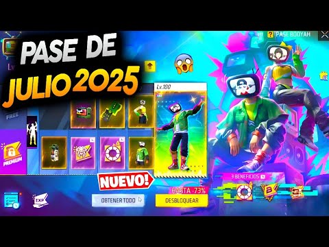 🔥 NUEVO PASE BOOYAH DE JULIO 2025 de FREE FIRE PROXIMO PASE ELITE NUEVA ACTUALIZACION SIGUIENTE