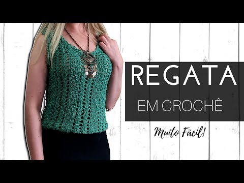 REGATA EM CROCHÊ P/M/G/GG/DIANE GONÇALVES