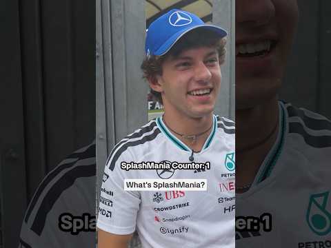 We think <strong>Kimi</strong> enjoyed SplashMania 😅 #f1 #mercedesf1 #kimiantonelli