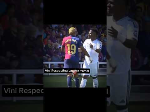 Vini Jr Respecting Lamine Yamal 😂 #football #trending #viralvideo