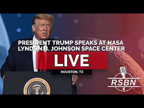 REPLAY: President Trump Speaks at NASA Lyndon B. Johnson Space Center in Houston, TX - 08/28/26 Episode cover