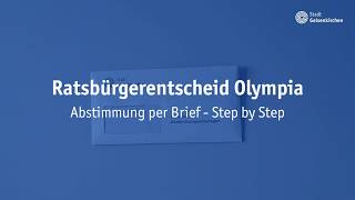 Ratsbürgerentscheid Olympia - Step by Step per Brief abstimmen