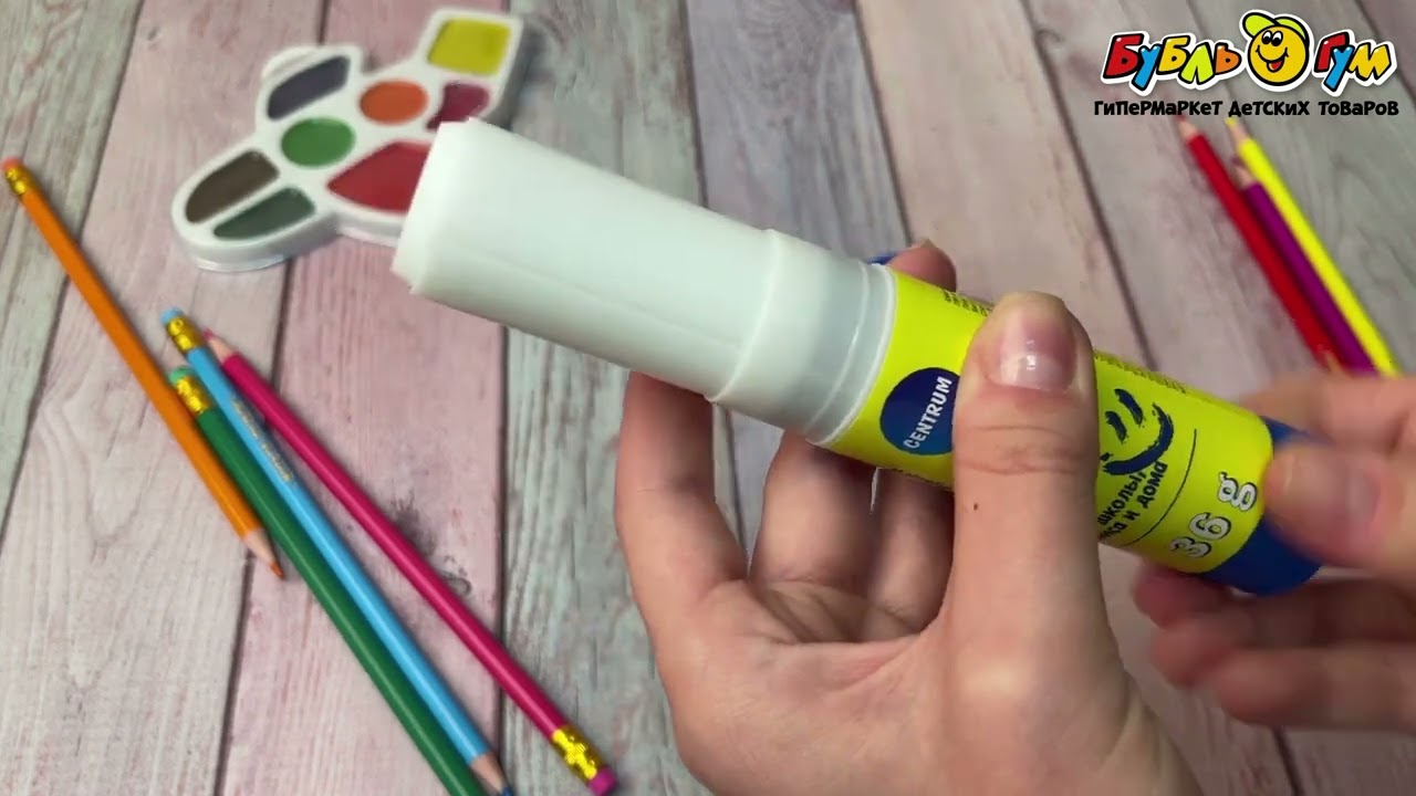 Клей карандаш Centrum ПВА 36г - видео