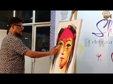 আর জি কর-এর নির্মম কান্ডের ছবি উঠে এলো সনাতন দিন্দার হাতে|R G Kar|Sanatan Dinda|Live Painting