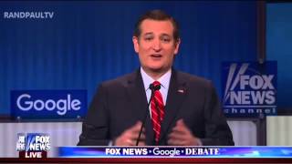 Rand Paul on Ted Cruz flip flopping on amnesty Fox GOP Debate #GOPDebate