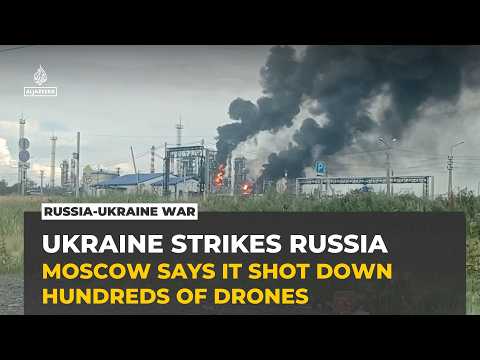 Russia says it downed hundreds of Ukrainian drones, vows retaliatory strikes