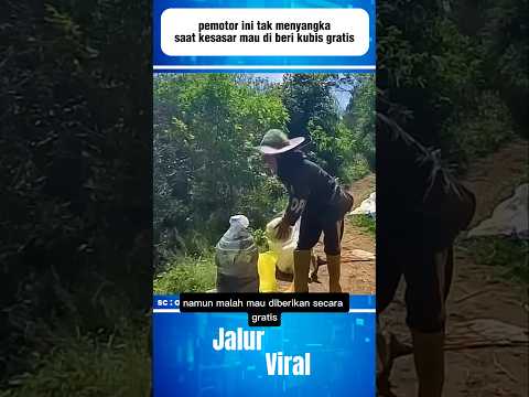 pemotor ini tak menyangka saat kesasar mau di beri kubis gratis#shorts