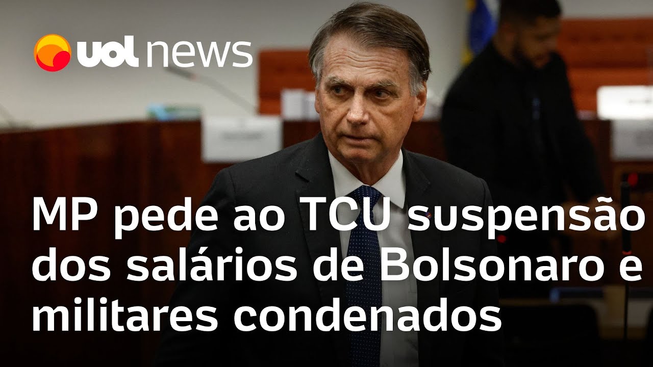 Ministério Público pede ao TCU suspensão dos salários de Bolsonaro e militares condenados