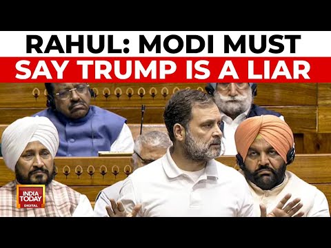 Rahul Gandhi Challenges PM Modi Over Donald Trump's Ceasefire Claims | Parliament Monsoon Session