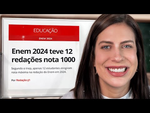 APENAS 12 REDAÇÕES NOTA 1000 NO ENEM