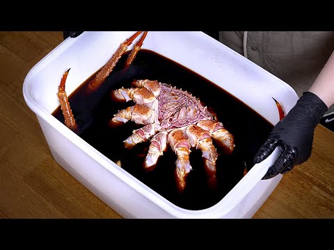 킹크랩 3000g으로 간장게장 담그기