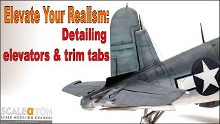 Realistic Elevator Detailing for Aircraft Models (Focus on Trim Tabs & More)