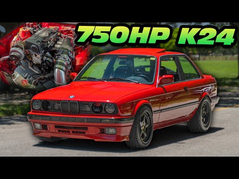 750HP Honda K24 Swapped BMW E30 GAPS STI & C8 Z06! (Build Breakdown)
