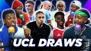 UEFA CHAMPIONS LEAGUE  2025-26 DRAW REACTION! ( Ft Tox, Mekele, Henry, Godfrey & Cali)