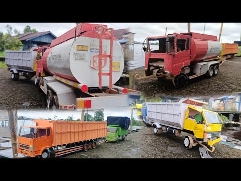 Adu Banteng Dump Truk Ragasa dengan Truk Tangki Pertamina