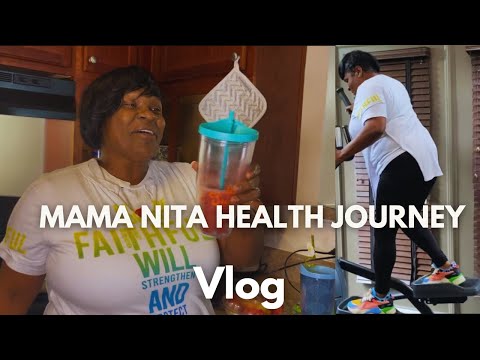 Mama Nita Exercising and Made a Good Healthy Smoothie!!