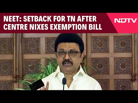 Tamil Nadu News | In NEET Row, Setback For Tamil Nadu After Centre Nixes Exemption Bill