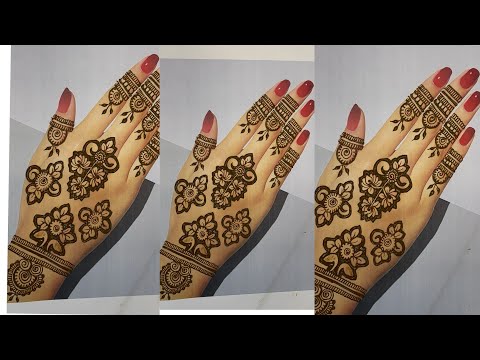 Very stylish back hand mehndi design ll latest mehndi design ll
