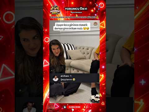 Uyuyan kocasına kızı vurmuş gibi yalan söyleyen kadın #komikyorumlar #mizah #top