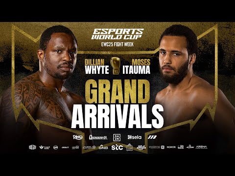 Moses Itauma vs Dillian Whyte Grand Arrivals LIVE | Esports World Cup Fight Week 🏆💥