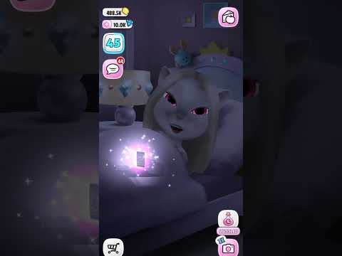 Angela's playing 😚#mytalkingangela #shortsfeed #games