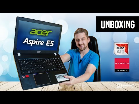 (PORTUGUESE) Unboxing Notebook Acer Aspire E5-553G T4TJ com AMD A10 e vídeo Radeon R7 + Mochila Nitro mais barato