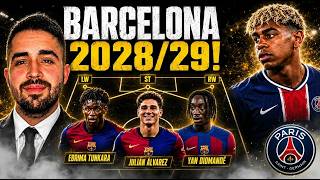 PREDIKCIA ZOSTAVY BARCELONY V ROKU 2029! 🔥 Yamal v PSG, útok snov a supertalent z Brazílie..