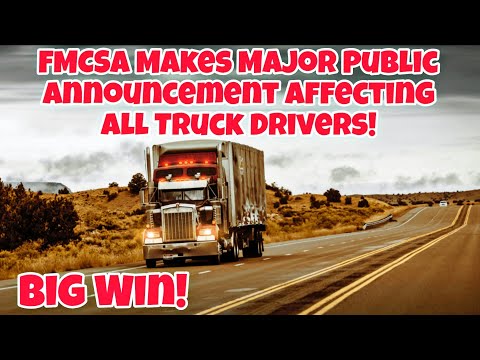 FMCSA Makes Major Public Announcement Affecting All Truck Drivers In America 