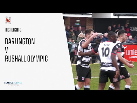 Match Highlights: Darlington v Rushall Olympic (National League North)